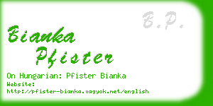 bianka pfister business card